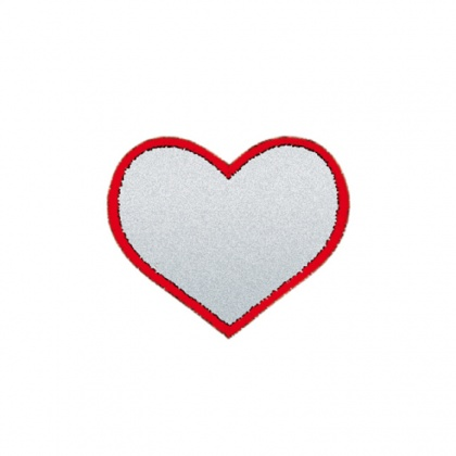 Reflektierendes Bügelbilder – mittelgroß - HERZ